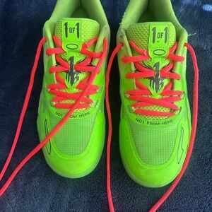 M.E.L.O Puma Lime Green Basketball Shoes. My son wore for 1season b ball